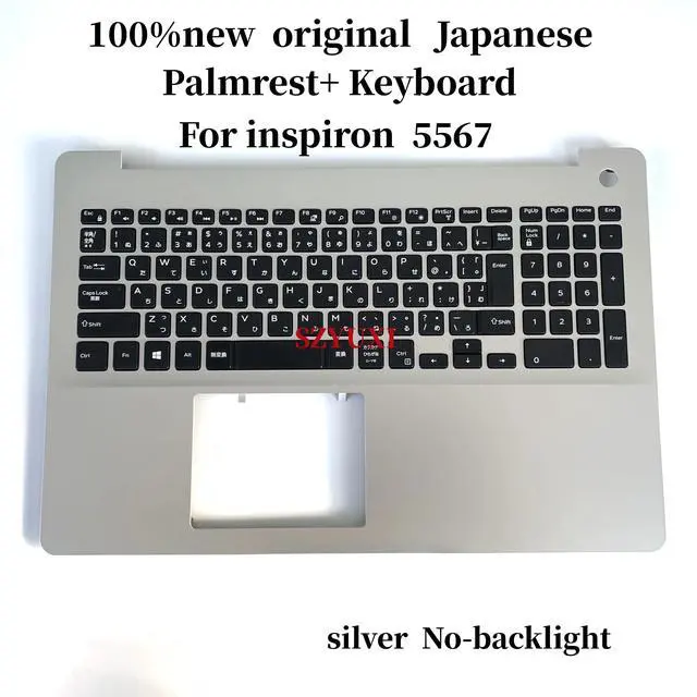 Main image of 100%Japanese JP For Inspiron 5567 5565 Palmrest Keyboard Assembly NO-backlight F77JT 5RP8Y
