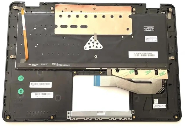 Alt view image 3 of 4 - 100%US English For TP410UA TP410 laptop keyboard Palmrest Assembly with backlight 90NB0FS1-R31US2