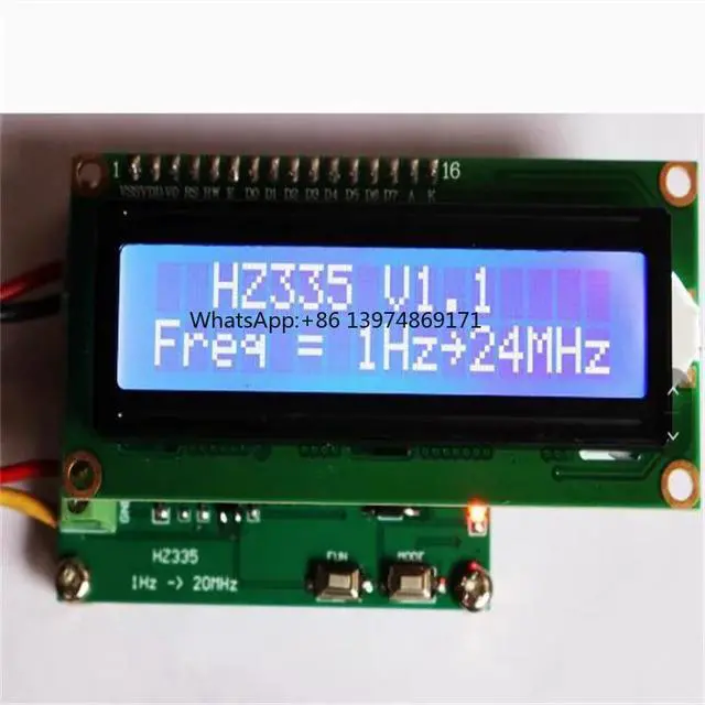 Alt view image 3 of 3 - 6 Digit High Precision Frequency Meter 1Hz-24MHz Pulse Signal Frequency Counter Test Instrument