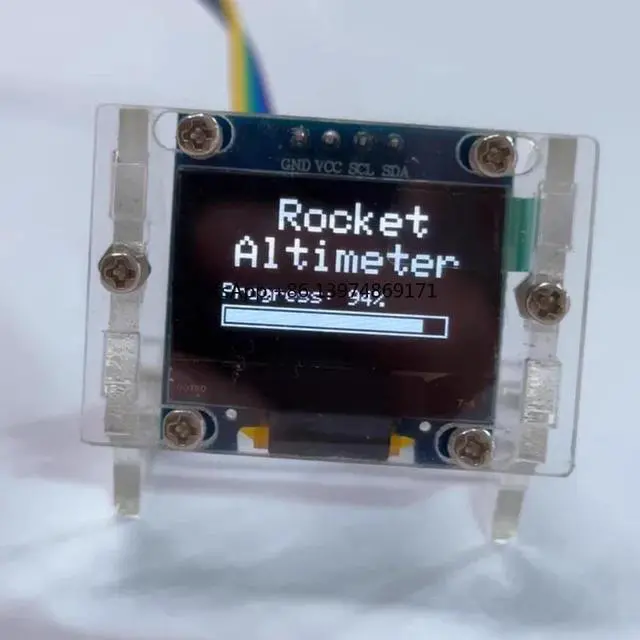 Alt view image 2 of 2 - 1Set RC Model Rocket Altimeter/Barometer w Smart Sensor Pressure/Temp/Humidity Monitor Real-time Altitude Display Type-C Powered