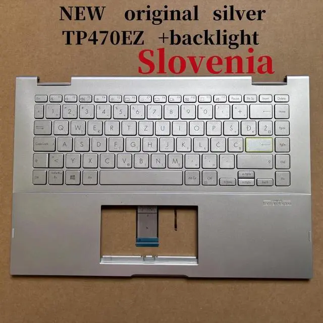 Main image of 100%SL silver For TP470 TP470E TP470EZ laptop keyboard Palmrest Assembly with backlight 90NB0S12