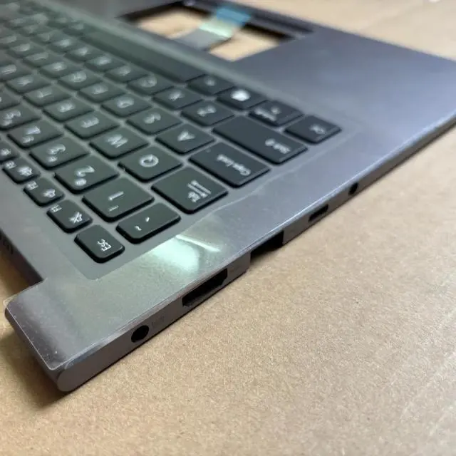 Alt view image 3 of 3 - 100%US English For I421 I421FA laptop keyboard Palmrest Assembly TOP cover C case GRAY backlight 90NB0PZ5
