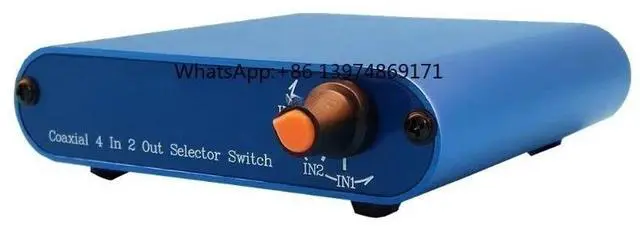 Main image of Nvarcher 4-in-2-out passive lossless HiFi multi-channel coaxial audio switch signal selector