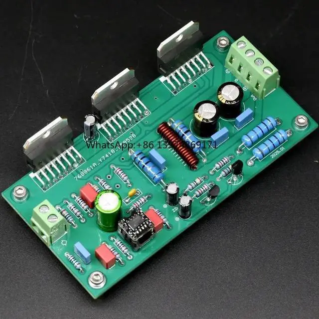 Alt view image 2 of 2 - NVARCHER TDA7293 Three Parallel Mono Power Amplifier Board Distortion Correction Rear Stage Board With AP Test