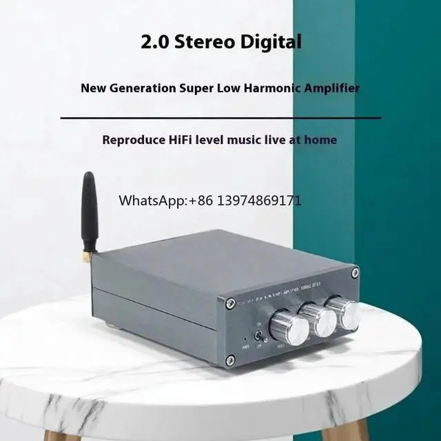 Alt view image 3 of 3 - Dual Core TPA3116 Digital Power Amplifier Dual Channel 200W High Power Heavy Bass Bluetooth 5.3 Audio Amp Board