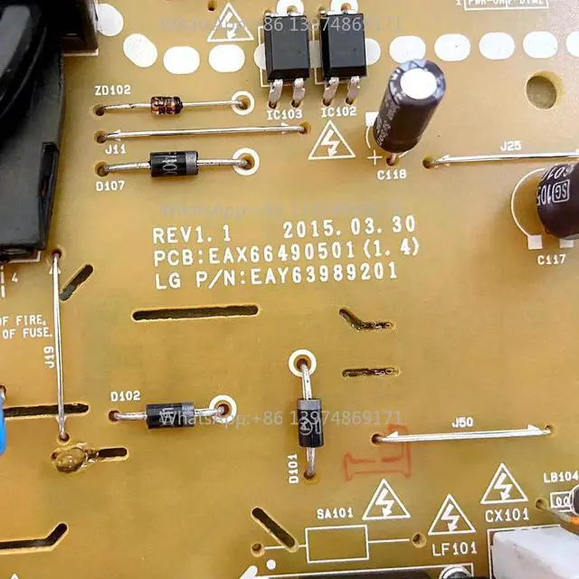 Alt view image 3 of 3 - EAX66490501(1.4) EAY63989201 PCB Motherboard Power Supply Board For TV 49UF6800