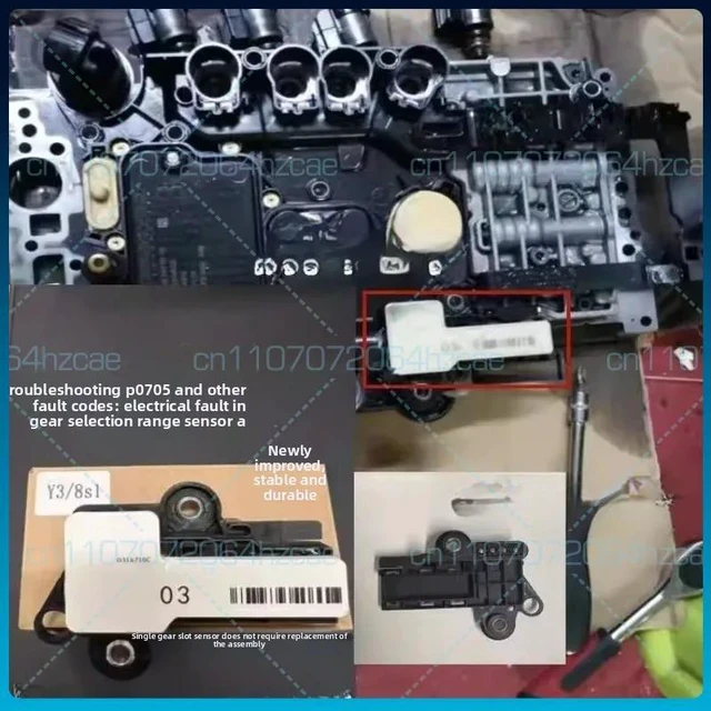 Alt view image 2 of 3 - Applicable for Mercedes-Benz 722.9 transmission sensor Y3/8S1 gear position switch computer board gear selection range sensor