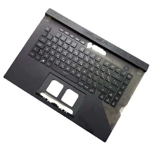 Alt view image 3 of 3 - 100%Greek GK For G533 G533Q G533QM laptop keyboard Palmrest Assembly TOP cover C case RGB PER KEY
