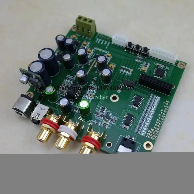 Alt view image 3 of 3 - Nvarcher ES9038Q2m Decoder Coaxial Fiber USB input I2S IIS SPDIF Digital Audio DAC Board With Screen 32bit 384k DSD256