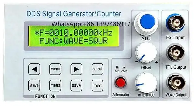 Alt view image 2 of 3 - SGP1002S 2MHz DDS Function Signal Generator Frequency Counter Square Wave Sweep BNC TTL