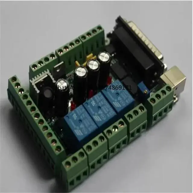 Alt view image 2 of 3 - Engraving machine interface board MACH3 DIY CNC 6-axis interface board PWM spindle + USB cable