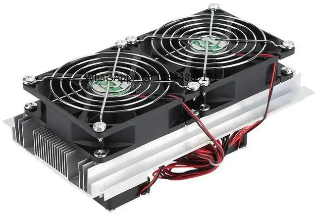 Main image of 120W Thermoelectric Peltier Cooling System Kit 200×115×8.5mm Semiconductor Refrigeration Module With Double Fans