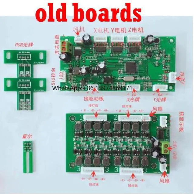 Alt view image 3 of 3 - FL Main Control Motherboard With Display Replacement Spare Parts, Fit 19x15W Zoom LED Moving Head Light