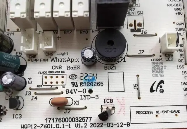 Alt view image 2 of 2 - Dishwasher Computer Board WQP12-7601 D.1-1 Replacement Power Board 17176000032577