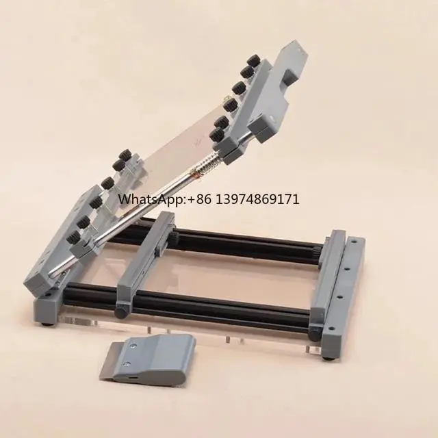 Alt view image 2 of 3 - 250x250MM Manual PCB Stencil Printer Desktop SMT Screen Printing Machine Precision Alignment for Solder Paste