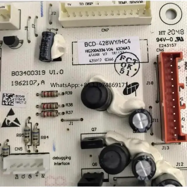 Alt view image 2 of 2 - Refrigerator Inverter Control Board 2004336 BCD-428WY/HC4(H) Replacement Computer Circuit Board