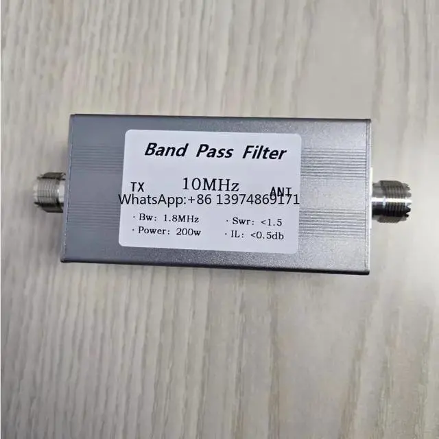 Alt view image 2 of 2 - 10MHz BPF Band Pass Filter 1.8MHz Bandwidth Anti Interference Harmonic Suppression 200W BPF-10M