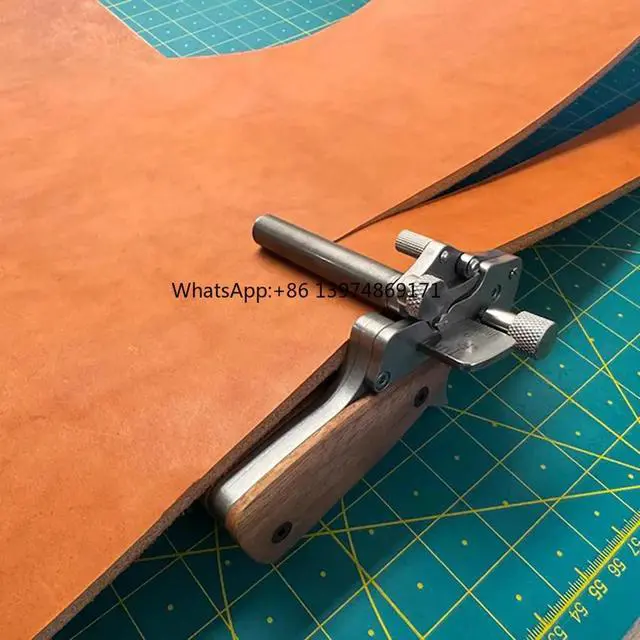 Alt view image 3 of 3 - Nattools Roller Type Leather Strip Cutter 1060MM Adjustable Belt Cutting Tool MetricInch Double Scale Leather Craft DIY Tool