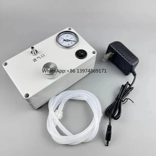 Alt view image 3 of 3 - 80kPa Mini Laboratory Vacuum Pump with Pressure Gauge Adjustable Negative Pressure for Lab Filtration Defoaming Experiment Use