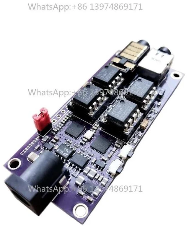 Alt view image 2 of 3 - Dual ES9039Q2M Decoding Board I2S Input 3.5mm/4.4MM output Asynchronous USB Module Support Amanero Italian Interface
