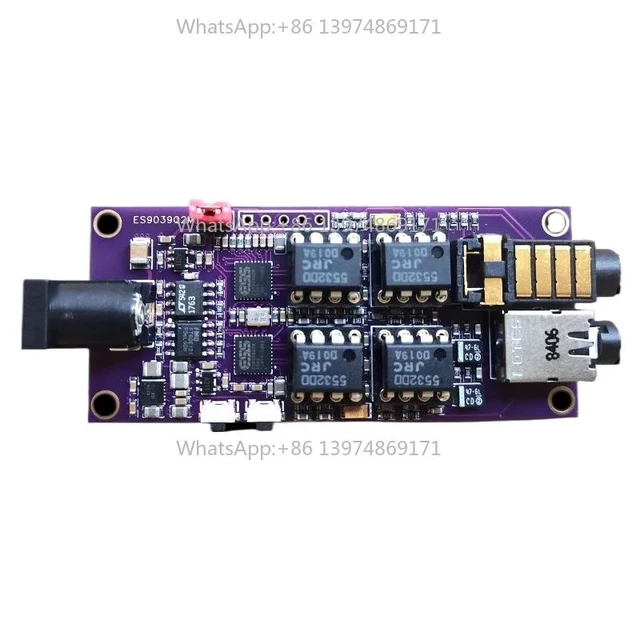 Alt view image 3 of 3 - Dual ES9039Q2M Decoding Board I2S Input 3.5mm/4.4MM output Asynchronous USB Module Support Amanero Italian Interface