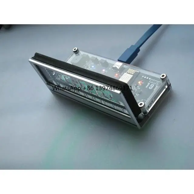 Alt view image 2 of 3 - Vacuum Fluorescent Display VFD Clock WiFi Alarm Clock Timing Function Desktop Digital Clock