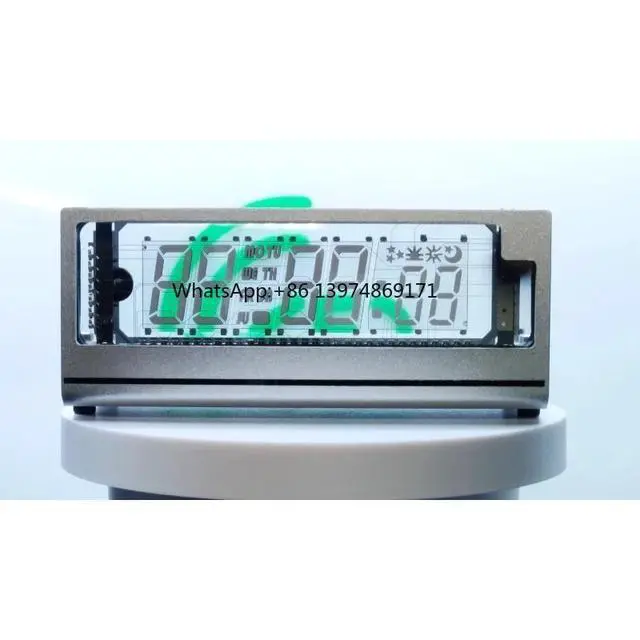 Alt view image 3 of 3 - Vacuum Fluorescent Display VFD Clock WiFi Alarm Clock Timing Function Desktop Digital Clock
