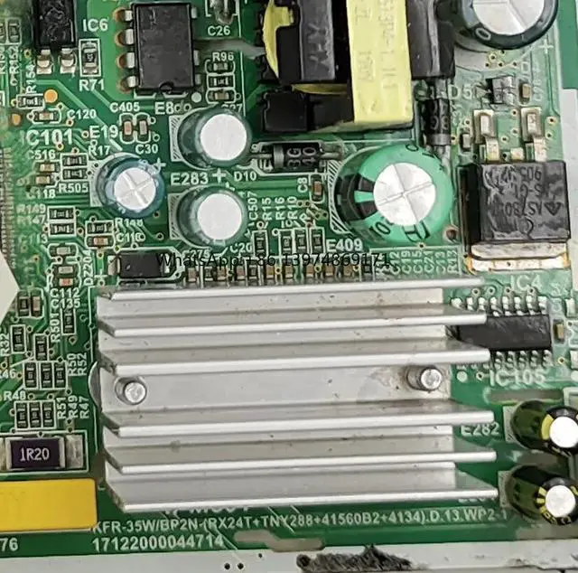 Alt view image 3 of 3 - for air conditioner circuit board US-KFR35W/BP3N1 KFR35W/BP2N-(RX24T+TNY288+41560B2+4134).D.13.WP2-1