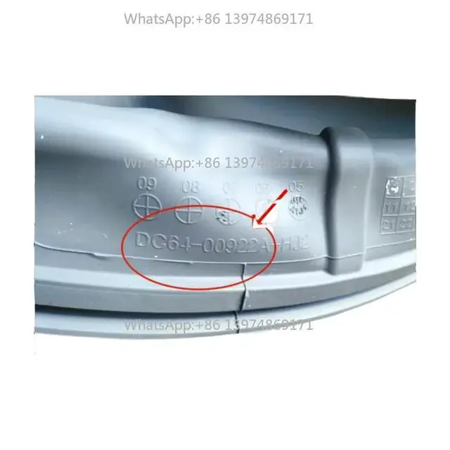 Alt view image 2 of 3 - for drum washing machine rubber door sealing ring DC64-00922A sealing ring