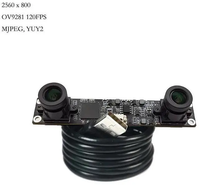 Alt view image 2 of 3 - OV9281 Dual Lens Synchronous Monochrome USB Camera Module 2560x800 Global Shutter FF 68° 60FPS MJPEG, YUY2 for Product Vision