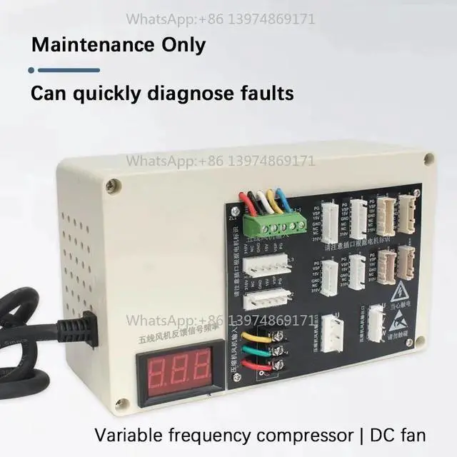 Alt view image 3 of 3 - Variable Frequency Air Conditioner Compressor Tester Digital Display for Refrigerator DC Fan Short Circuit Fault Diagnosis