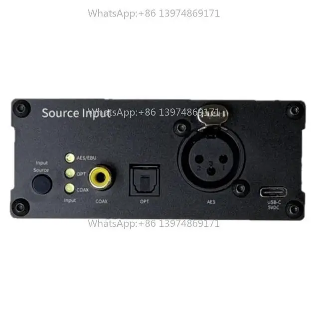 Alt view image 2 of 3 - Digital Signal Sampling Rate Converter Coaxial, Fiber Optic AES/EBU Input 24bit 192K
