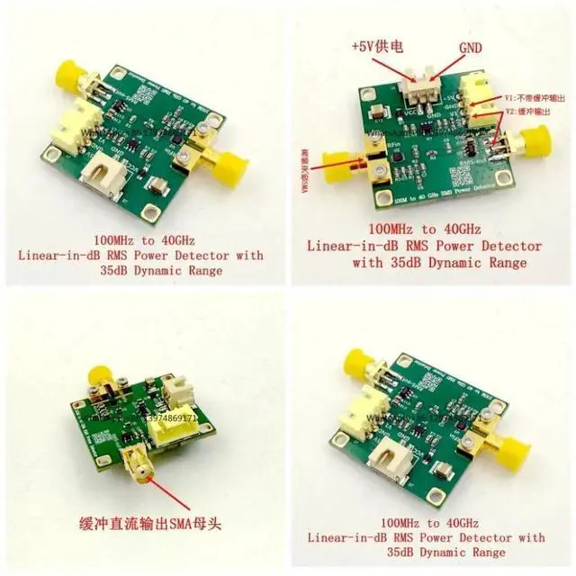 Alt view image 2 of 4 - LTC5596 RMS RF Power Detector Module 100MHz-40GHz 35dB Dynamic Range High Linearity Wideband RF Signal Detector