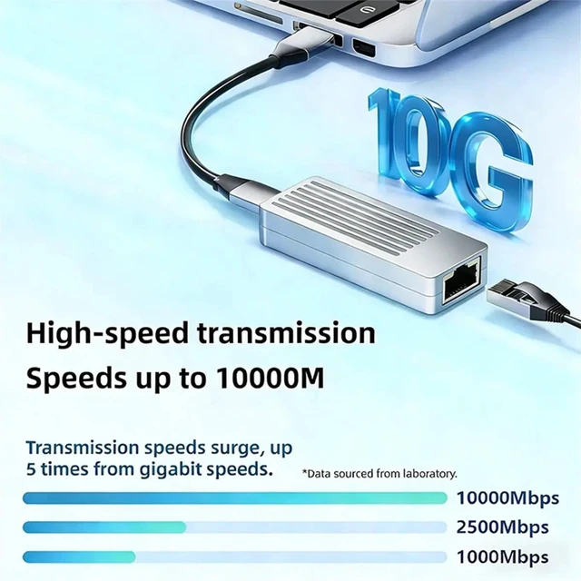 Main image of 10GbE-T9 RTL8159 Chip USB 3.2 Gen2 10 Gigabit Ethernet Adapter/ Network Card Adapter