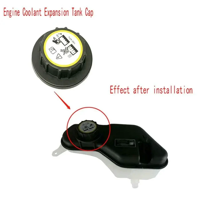 Alt view image 6 of 6 - Engine Coolant Expansion Tank Cap Cooling Kettle Cap For Jaguar S-Type XF XF XE XJ XFR XFR C2P17700