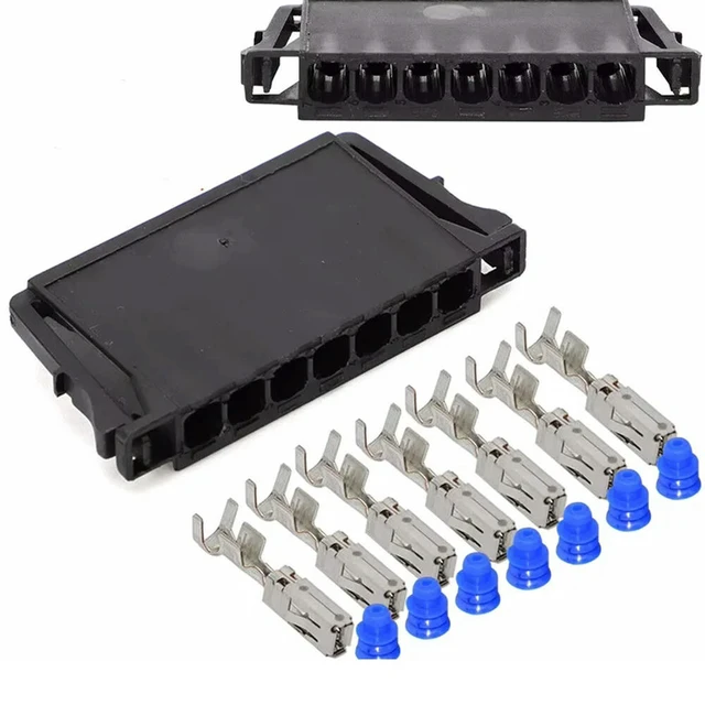 Alt view image 4 of 6 - For Mercedes Benz C-Class W204 Rear Tail Light Plug Lamp Cable Connector Socket Pins Kit Bulb Holder Harness Pins