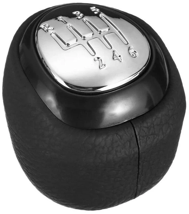 Alt view image 6 of 6 - Gear Shift Knob Leather Lever Shifter For SAAB 93 9-3 SS 2003-2012 Car Styling