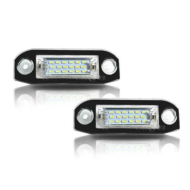 Alt view image 4 of 6 - 2Pcs White LED Light Error Free Number License Plate Lights For Volvo S80 XC90 S40 XC60 S60 C70 V50 XC70 V70