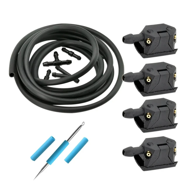 Alt view image 4 of 6 - Car Windshield Spray Nozzle Windshield Washer Wiper Spray Nozzle With Hose For Truck DAF XF 105 95 Xf105 Xf95 95XF F85