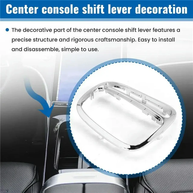 Alt view image 6 of 6 - Car Center Console Gear Shifter Panel Decorative Trim Cover For C-Class W203 C230 C240 C320 D106 4Dr / 2Dr