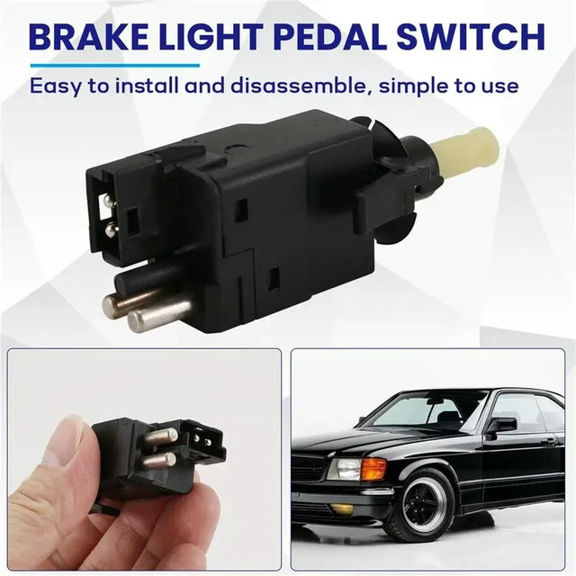 Alt view image 3 of 6 - A0005457709 / A0015450109 Brake Pedal Stop Light Lamp Switch For Mercedes Benz W140 W202 R129 R170 W208 S C SL SLK CLK