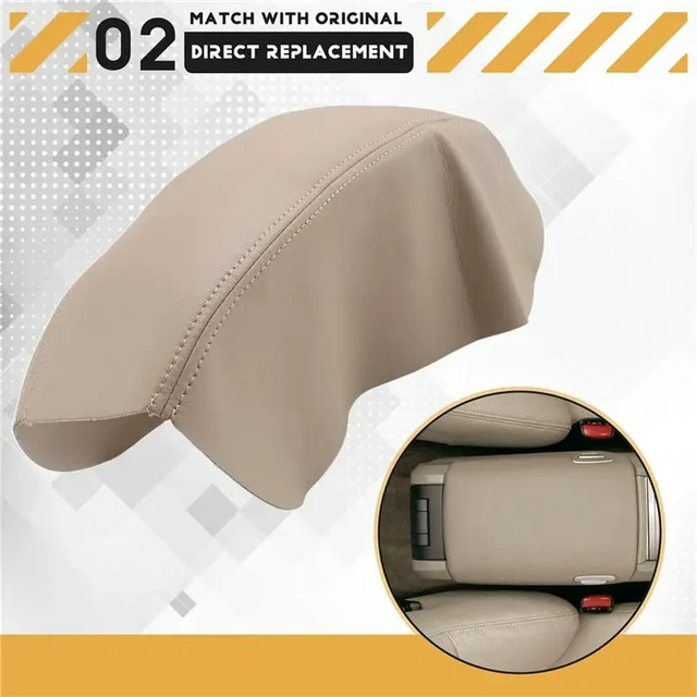 Alt view image 3 of 6 - Leather Armrest Car Center Console Lid Cover Pad For Volvo S80 1999-2006 Armrest Cover Skin Car Auto Parts Covers
