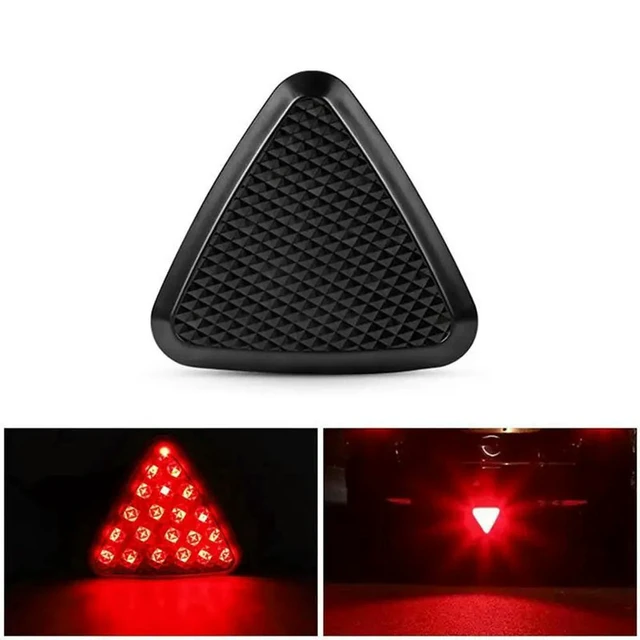 Alt view image 2 of 6 - F1 Triangle Style LED Rear Stop Tail Light For Motos Pickups Trucks Cars Trailers Suvs Taillight LED Rear Stop Flashing Lamp