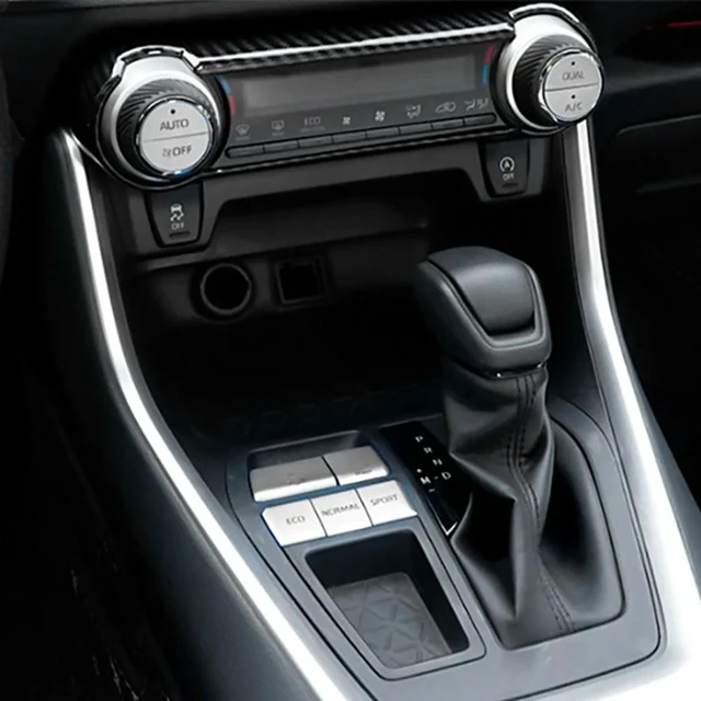 Alt view image 2 of 6 - Highly Recommended.Central Control Gear Button Cover for Toyota RAV4 2019-2021, Silver