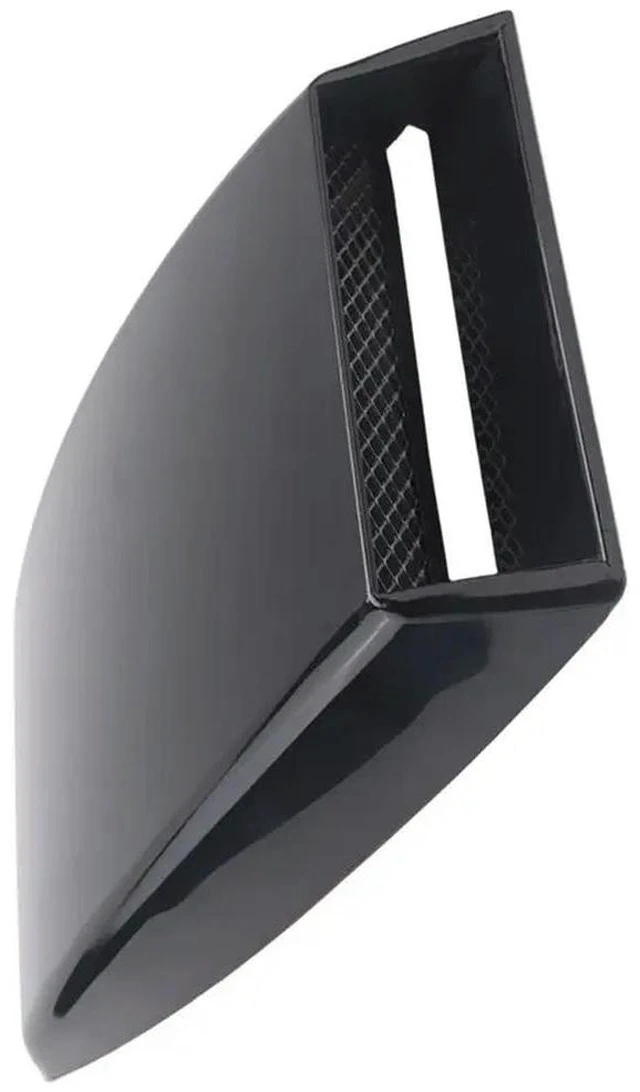 Main image of Universal Car Auto Black Decorative Air Flow Intake Scoop Bonnet Vent Cover Hood