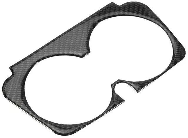 Main image of For Mercedes Benz W205 C Class C180 C200 C300 GLC Accessories Carbon Fiber Car Interior Cup Holder Frame Trim Stickers