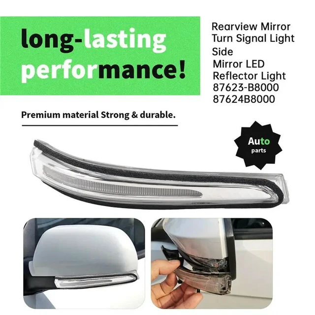 Alt view image 2 of 3 - Rearview Mirror Turn Signal Light For Santa Fe 2013-2016 Side Mirror LED Reflector Light