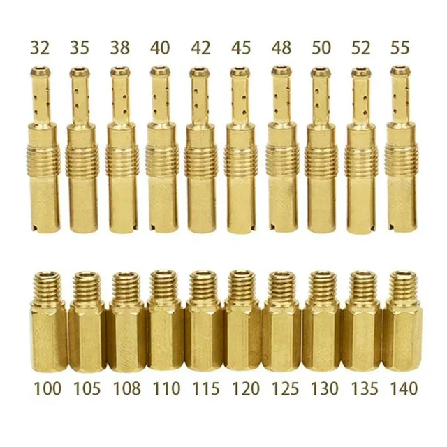 Alt view image 2 of 3 - For Keihin Carburetor 30Pcs Main Jets+10Pcs Slow/Pilot Jet Set 120 125 130 135 140 32 45 48 50 52 55 150 155 Replacement