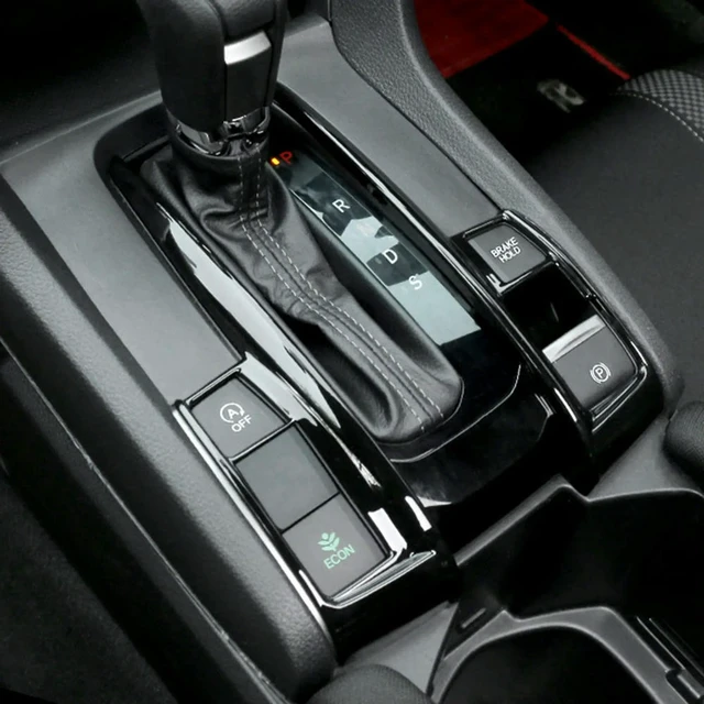 Alt view image 3 of 3 - Car Central Control Panel Gear Shift Cover Trim Strips For Honda Civic 10Th 2016-2021 Accessories RHD
