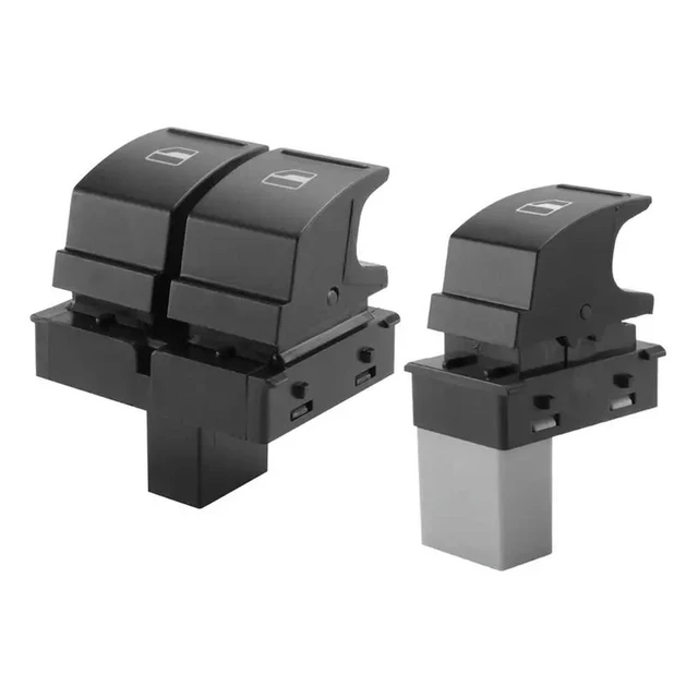 Alt view image 2 of 3 - Power Window Switch Power Window Lifter Switch Plastic For VW Caddy 2K Jetta EOS Golf MK5 Passat B6 Polo 1K3959857A 1K395985